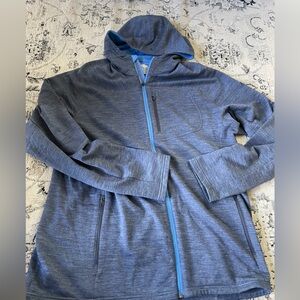 Icebreaker merino wool zip up with hood men’s xl